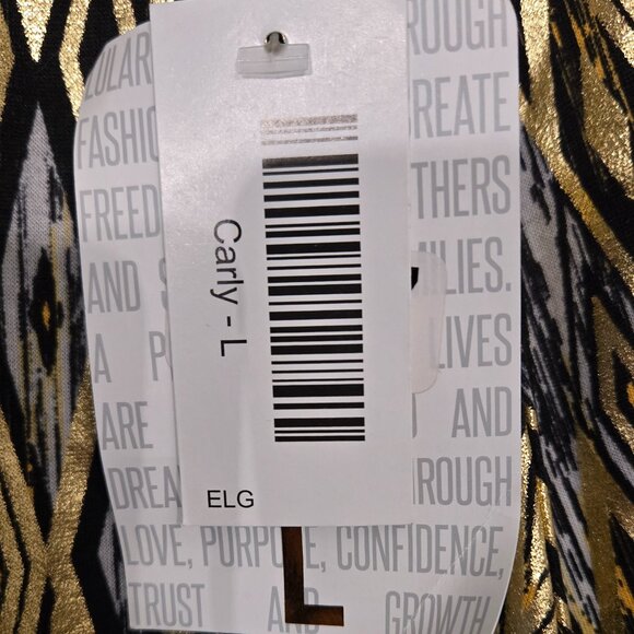NWT LulaRoe Elegant Carly Large - Picture 3 of 5